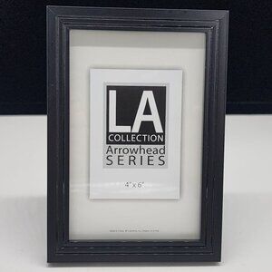 Black Photo Frame 4" X 6" LA Collection Arrowhead Series Modern Design